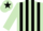 Silk - Light Green, black stripes, Light Green cap, black star