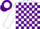 Silk - White, Purple Blocks, White disc