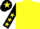 Silk - Yellow body, black arms, yellow stars, black cap, yellow star