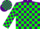 Silk - Purple, green blocks