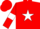 Silk - Red, white star, red armlets on white sleeves, red cap