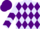 Silk - Lavender, purple  diamonds, purple chevrons on sleeves, lavender and purple cap