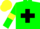 Silk - Green, black cross belts, black armlets on yellow sleeves, yellow cap