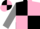 Silk - Black and Pink (quartered), Grey sleeves
