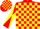 Silk - Red and Yellow check, diabolo on sleeves