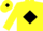 Silk - Yellow body, black diamond, yellow arms, yellow cap, black diamond