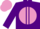 Silk - Purple, mauve disc, purple seams on sleeves, mauve cap