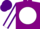 Silk - Royal purple, white disc, purple 'wr', white sleeves, purple seams, purple cap