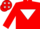 Silk - Red, white inverted triangle, white stars on cap