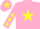 Silk - Pink, Yellow star, Pink sleeves, Yellow stars, Pink cap, Yellow star