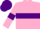 Silk - Pink, Purple hoop, armlets and cap