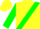 Silk - Yellow, green 'ls', black and green sash, green sleeves