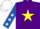Silk - Purple, Yellow star, Royal Blue sleeves, White stars, White cap