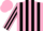 Silk - Pink body, black striped, pink arms, black striped, pink cap, black striped