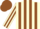Silk - Cream body, brown striped, cream arms, brown striped, brown cap