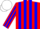 Silk - Red body, soft blue striped, red arms, soft blue striped, white cap