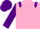 Silk - Pink body, purple shoulders, purple arms, purple cap