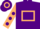 Silk - Purple, Beige hollow box, Beige sleeves, Purple spots, hooped cap