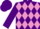 Silk - Purple and Mauve diamonds, Purple sleeves