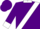 Silk - Purple, white sash on front, purple 'j' on white emblem on back, white cuffs & collar