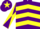Silk - Purple, Yellow chevrons, diabolo on sleeves and star on cap