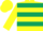Silk - Yellow body, dark green hooped, yellow arms, yellow cap, dark green hooped