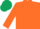 Silk - Orange body, orange arms, dark green cap