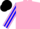 Silk - Pink body, pink arms, blue striped, black cap