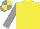 Silk - Yellow body, grey arms, grey cap, yellow quartered