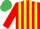 Silk - Red and Yellow stripes, Red sleeves, Emerald Green Hoops, Emerald Green cap