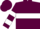 Silk - Maroon, White Hoop, White Bars On Sleeves, maroon cap