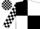 Silk - Black And White Quarters, Black And White check sleeves and cap
