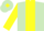 Silk - Light Green, Yellow stripe and Sleeves, Light Green cap, Yellow diamond