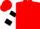 Silk - Red, white bulldog, black bars on sleeves