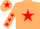 Silk - Beige, Red star, stars on sleeves, Beige cap, Red star
