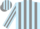 Silk - Light blue and grey stripes