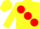 Silk - Yellow, large red spots, yellow cap