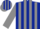 Silk - Dark blue, grey feathers, grey stripes on sleeves