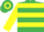 Silk - Emerald Green, Yellow hoops, Yellow sleeves, Emerald Green and Yellow hooped cap