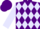 Silk - Purple, lavender diamonds, lavender sleeves, purple cap