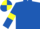 Silk - Royal Blue, Yellow armlets, Quartered cap