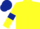 Silk - Yellow, dark blue armlets and cap