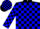 Silk - Black and blue blocks