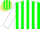 Silk - Hunter green, khaki emblem, khaki and white stripes on sleeves