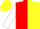 Silk - Red and yellow halves, black circled 'wr', white sleeves, red and yellow cap