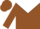 Silk - Brown, brown emblem on white yoke
