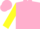 Silk - Pink,yellow'faith&hope',pink diamond stripe on yellow sleeves