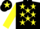 Silk - Black, yellow stars, yellow sleeves, yellow star on cap