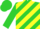 Silk - Lime and yellow diagonal stripes, lime sleeves