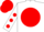 Silk - White, black 'gk' on red disc, red spots on sleeves, red cap